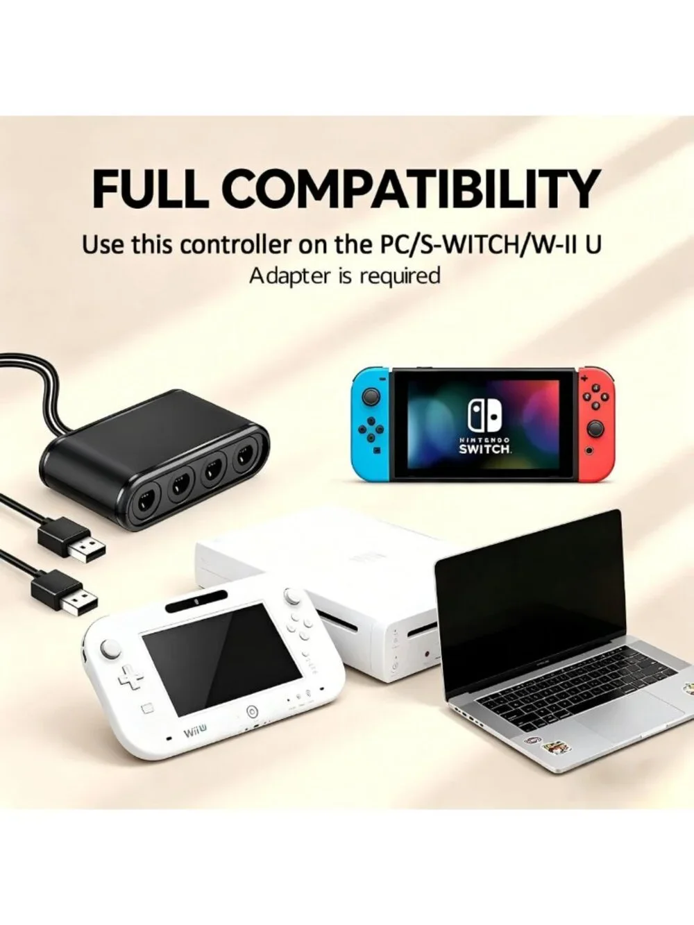 2 Pack Wired Game Controllers for Gamecube & Wii - Plug & Play, Zero Latency